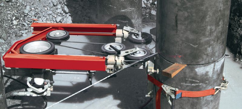 Elektrolyticky pokovované diamantové lano SP-M/H (oceľ) Prémiové diamantové lano na rezanie čistej ocele (lanová píla s výkonom 15-30 kW) Použitie 1