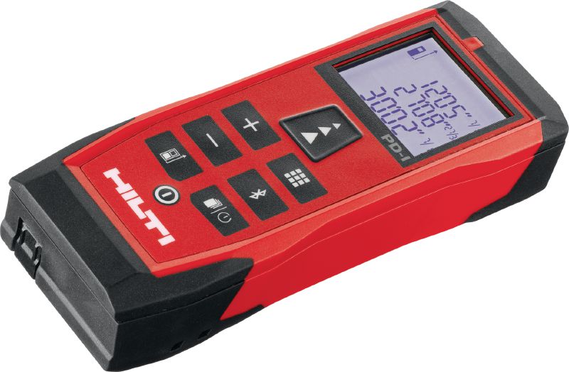 Laserový diaľkomer PD-I Robustný laserový merací prístroj s inteligentnými meracími funkciami a technológiou prepojenia cez Bluetooth® pre interiérové aplikácie s priemerom až 100 m/330 stôp