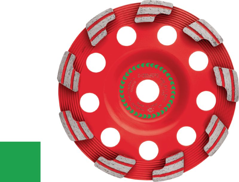 Diamantový brúsny hrniec SPX Abrasive (na DG/DGH 150) Jedinečný diamantový brúsny hrniec pre diamantovú brúsku DG/DGH 150 – pre brúsenie čerstvého a abrazívneho betónu