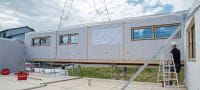 HCW Spojky do dreva Rýchlejší a efektívnejší systém spojok do dreva na montáž prefabrikovaných drevených konštrukcií Použitie 4