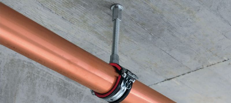 Kotviaca skrutka HUS3-I Flex 6 Kotviaca skrutka s jedinečným výkonom pre rýchlejšie trvalé upevnenie do betónu (uhlíková oceľ, hlava s vnútorným závitom) Použitie 1