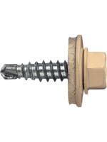Lakované samorezné skrutky S-MD 51 Z Lakovaná samorezná skrutka (pozinkovaná uhlíková oceľ) s podložkou 16 mm pre pripevnenie hrubého kovu na kov (až do 2,75 mm)