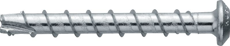Kotviaca skrutka HUS3-PS 6 Kotviaca skrutka s jedinečným výkonom pre rýchlejšie trvalé upevnenie do betónu (uhlíková oceľ, malá kónická hlava)