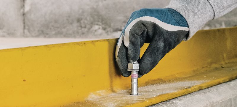 Expanzná kotva HST2 V3 Vysokoúťažná klinová kotva (M8-M16) pre statické a seizmické zaťaženia v betóne s trhlinami (uhlíková oceľ) Použitie 1
