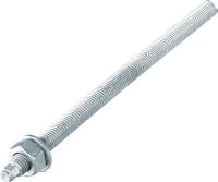 Kotevná skrutka HAS-U 5.8 HDG Kotevná skrutka na použitie spolu s injektážou a patrónovými lepenými kotvami (5,8 CS HDG)