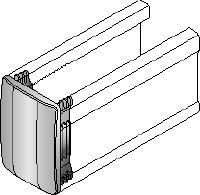 Koncová krytka na nosník MM-E Krytka na nosník na prekrytie koncov podperných nosníkov Hilti MM