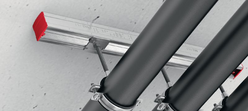 MQ-41-L nosník Pozinkovaný podperný nosník MQ s výškou 41 mm pre aplikácie so stredným zaťažením Použitie 1