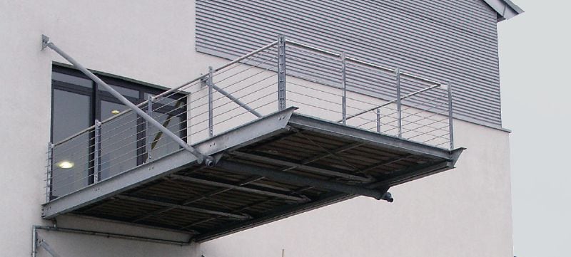Predpínacia kotva HZA-R Napínacia kotva (nehrdzavejúca oceľ a výstuž) Použitie 1