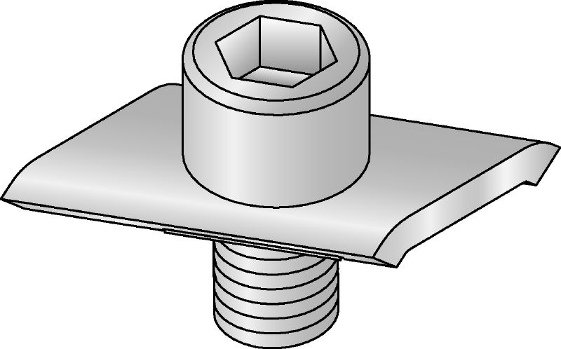 MQZ-S-F Žiarovo zinkovaná (HDG) nosníková skrutka na spojenie dvoch nosníkov