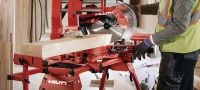 SM 60-22 Akumulátorová pokosová píla Pokosová píla s priečnym rezom do 100x355 mm a rezaním pod uhlom až 48° (akumulátorová platforma Nuron) Použitie 4