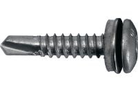 Samorezné skrutky do kovu S-MD 33 PS Samorezná skrutka s kónickou hlavou (nehrdzavejúca oceľ A2) s podložkou 12 mm pre pripevnenie stredne hrubého kovu na kov (až do 5.5 mm)