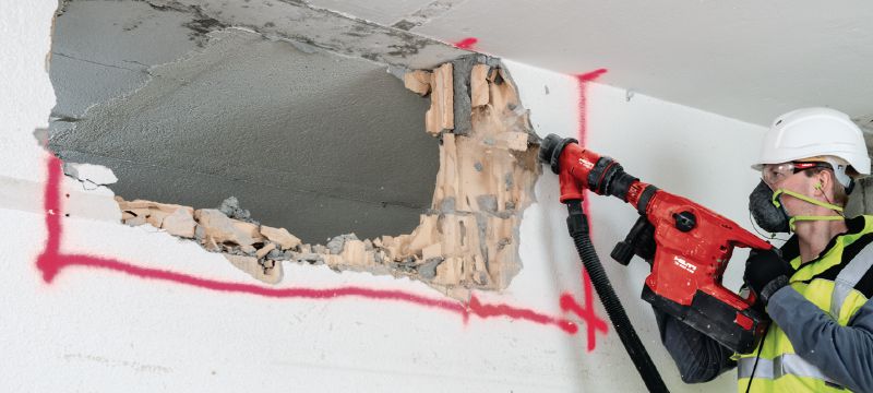 TE-YX FM ploché sekáče Samoostriace ploché sekáče s upínaním SDS Max (TE-Y) pre presné búranie v betóne a murive Použitie 1