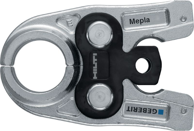 Lisovacie čeľuste na potrubia NPR PM G Lisovacie čeľuste na potrubné objímky s profilom G do 40 mm. Kompatibilné so strojom na lisovanie potrubí Hilti NPR 19-A