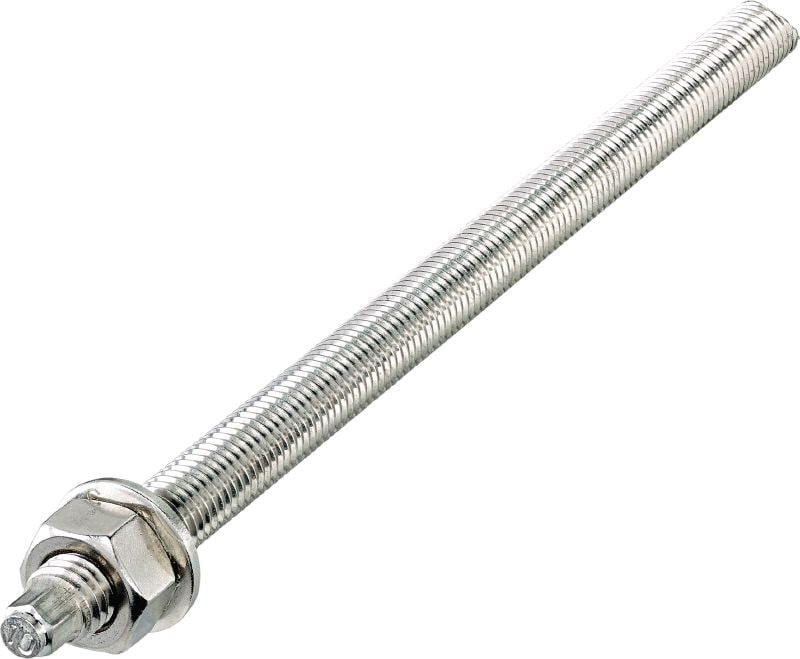 Kotevná skrutka HAS-U A4 Kotevná skrutka na použitie spolu s injektážou a patrónovými lepenými kotvami (nehrdzavejúca oceľ A4)