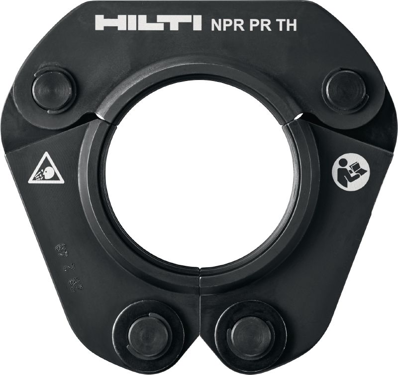 Lisovací krúžok na potrubia NPR PR TH Lisovacie objímky pre stláčacie montážne nosníky TH do 63 mm. Kompatibilné so strojmi na lisovanie potrubí NPR 32-A.