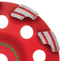 Diamantový brúsny hrniec SPX Abrasive (na DG/DGH 150) Jedinečný diamantový brúsny hrniec pre diamantovú brúsku DG/DGH 150 – pre brúsenie čerstvého a abrazívneho betónu