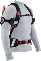 EXO-S Ramenný exoskeleton Nositeľný stavebný exoskeleton, ktorý pomáha k zníženiu namáhy pliec a šije pri práci nad úrovňou pliec (na obvod bicepsu do 40 cm (16”))