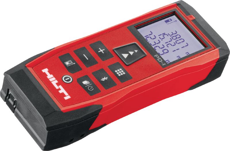 Laserový diaľkomer PD-I Robustný laserový merací prístroj s inteligentnými meracími funkciami a technológiou prepojenia cez Bluetooth® pre interiérové aplikácie s priemerom až 100 m/330 stôp