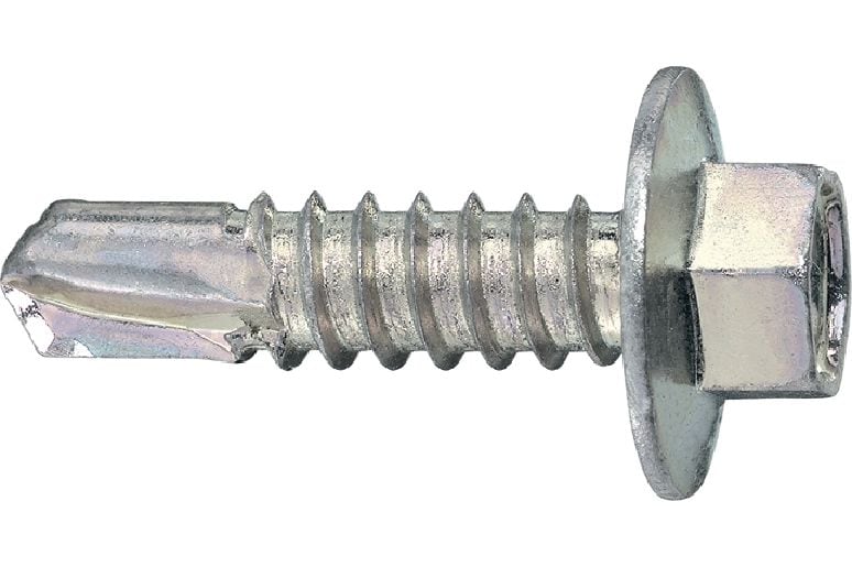 Samorezné skrutky do kovu S-MD 23 Z Samorezná skrutka (pozinkovaná uhlíková oceľ) s lisovanou prírubou pre pripevnenie stredne hrubého kovu na kov (až do 6 mm)