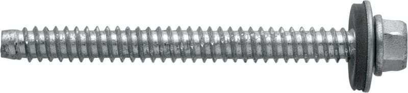 Závitorezné skrutky S-MP 52 Z Závitorezná skrutka (pozinkovaná uhlíková oceľ) s podložkou 16 mm pre upevnenie oceľových/hliníkových plechov k nosníkom HTU