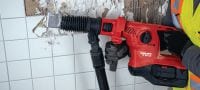 TE 30-22 Akumulátorové kombinované kladivo Výkonné akumulátorové vŕtacie kladivo SDS Plus (TE-C) s aktívnym obmedzovaním vibrácií a aktívnou kontrolou krútiaceho momentu na náročné vŕtanie a sekanie do betónu (platforma akumulátora Nuron) Použitie 6
