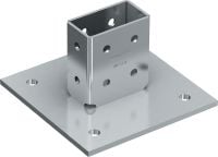 MT-B-O4 kotevná platňa s 3D zaťažením Základná spojka na kotvenie nosníkovú konštrukciu pri 3D zaťažení do betónu a ocele alebo ocele