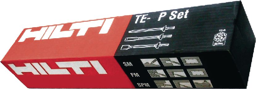 Sady sekáčov TE-TX Zmiešané sady SDS Top (TE-T) sekáčov pre elektrické búracie kladivá