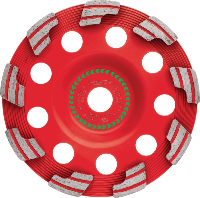Diamantový brúsny hrniec SPX Abrasive (na DG/DGH 150) Jedinečný diamantový brúsny hrniec pre diamantovú brúsku DG/DGH 150 – pre brúsenie čerstvého a abrazívneho betónu