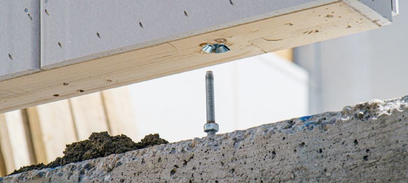 HCW Spojky do dreva Rýchlejší a efektívnejší systém spojok do dreva na montáž prefabrikovaných drevených konštrukcií Použitie 1