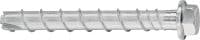 Kotviaca skrutka HUS3-H Kotviaca skrutka s jedinečným výkonom pre rýchlejšie trvalé a dočasné upevnenie do betónu (uhlíková oceľ, šesťhranná hlava)