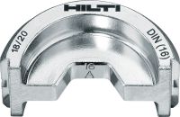 6-tonové čeľuste DIN na hliník 6 t razidlá DIN na hliníkové oká a konektory do 300 mm²