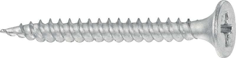 Skrutky do sadrokartónu s ostrou špičkou S-DS01Z M1 Zásobníková skrutka do sadrokartónu (pozinkovaná) pre zásobník skrutiek SD-M 1 alebo SD-M 2 – pre pripevnenie sadrokartónových dosiek na kov