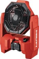 KCF 4-22 Akumulátorový ventilátor Výkonný ventilátor na pracovisko s celodennou výdržou batérie, otočnou hlavou a závesnými hákmi na chladenie a vetranie pracovných priestorov (batériová platforma Nuron)