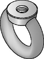 Pozinkovaná závitová matica s okom DIN 582 Pozinkovaná matica závesná s okom podľa DIN 582 so slučkou na osadenie háku
