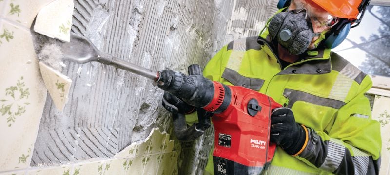 TE 500-AVR SDS-Max sekacie kladivo Univerzálne sekacie kladivo SDS Max (TE-Y) na nenáročné sekanie v betóne a v murive s aktívnou redukciou vibrácií (AVR) Použitie 1