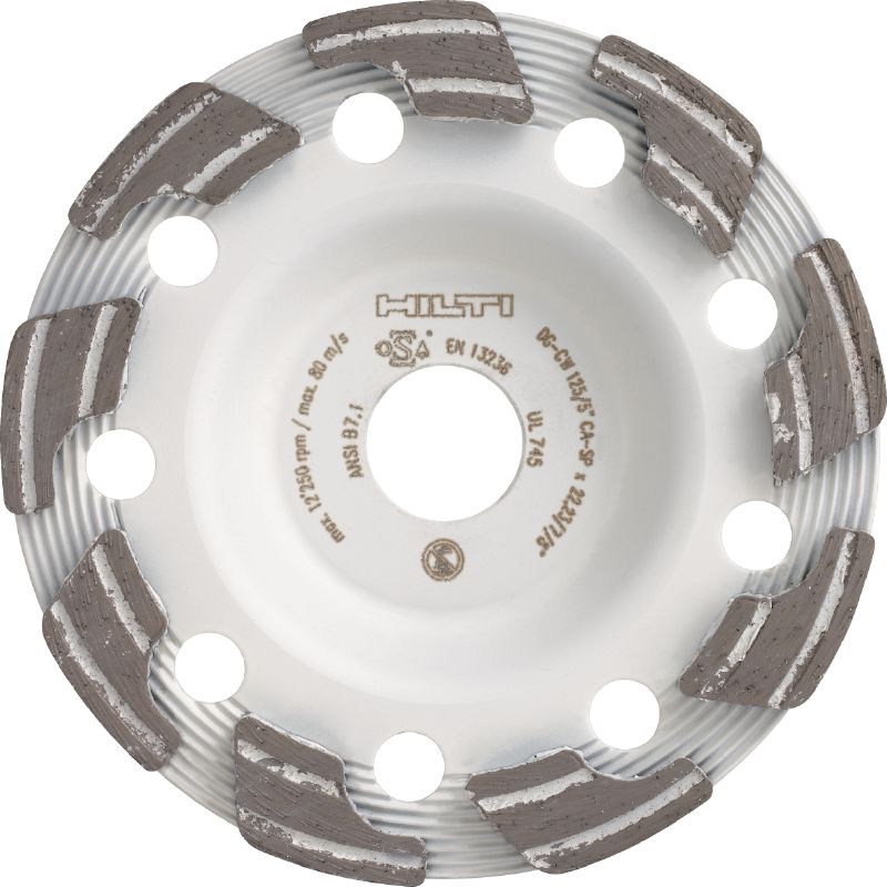 Diamantový brúsny hrniec SPX Abrasive (na DG/DGH 150) Jedinečný diamantový brúsny hrniec pre diamantovú brúsku DG/DGH 150 – pre brúsenie čerstvého a abrazívneho betónu