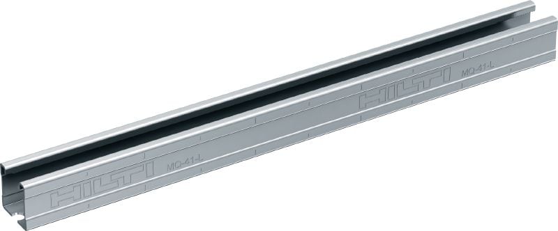 MQ-41-L nosník Pozinkovaný podperný nosník MQ s výškou 41 mm pre aplikácie so stredným zaťažením