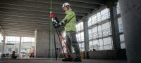 PM 2-PG / POA 70 Bodový laser na rozvrhnutie Samonivelačný rozvrhovací bodový laser na zjednodušenie a spresnenie procesu rozmiestňovania pomocou stavebnej totálnej stanice Použitie 2