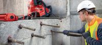 Lepiaca hmota HIT-HY 200-R V3 Extra prémiová hybridná vytláčacia hmota so schválením pre dodatočné vlepovanie výstuže a konštrukčné oceľové základové dosky Použitie 3
