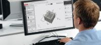 PROFIS Engineering Cloudový stavebno-technický softvér PROFIS na navrhovanie pripojení ocele k betónu a betónu k betónu v súlade s celým radom predpisov a schválení. Použitie 1