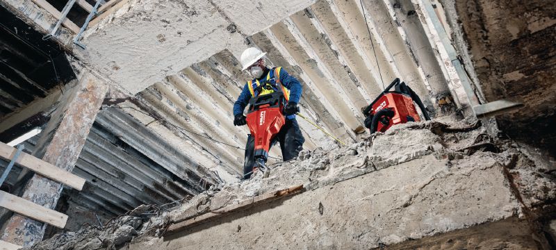 Akumulátorové búracie kladivo TE 2000-22 Výkonné a ľahké akumulátorové vŕtacie kladivo na búranie betónu a ďalšie demolačné práce (platforma akumulátora Nuron) Použitie 1