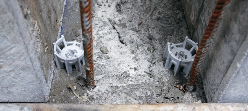 X-FS Doraz debnenia na polohovanie debnenia na betónových základoch Použitie 1