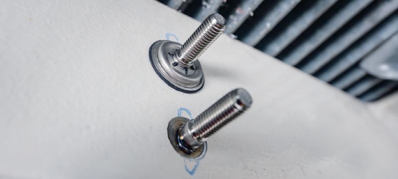 Závitový klinec F-BT MR Závitové klince z nehrdzavejúcej ocele pre použitie s Hilti Stud Fusion Použitie 1