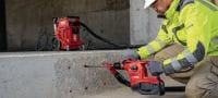 TE 30-22 Akumulátorové kombinované kladivo Výkonné akumulátorové vŕtacie kladivo SDS Plus (TE-C) s aktívnym obmedzovaním vibrácií a aktívnou kontrolou krútiaceho momentu na náročné vŕtanie a sekanie do betónu (platforma akumulátora Nuron) Použitie 1