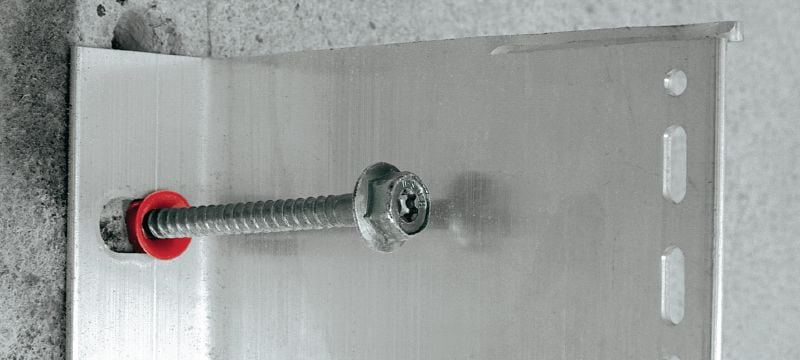 Plastová kotevná skrutka HRD-H Predmontovaná plastová hmoždinka do betónu a muriva so skrutkou (uhlíková oceľ, šesťhranná hlava) Použitie 1