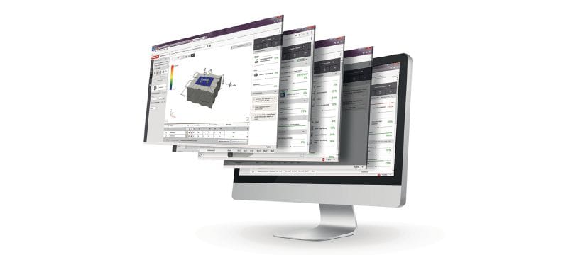 PROFIS Engineering Suite softvér pre štrukturálny dizajn Technický softvér pre návrh kotvenia s predpismi a schváleniami, výpočtami CBFEM (Component-based Finite Element Method) a množstvom spôsobov upevnenia