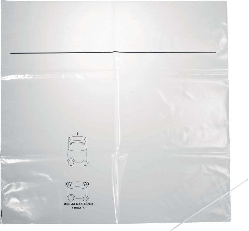 Vak na prach VC 40-X/150-10 X (10) plast 