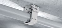 Potrubná príchytka X-EKSC MX Plastová káblová / potrubná príchytka so zaklapácou poistkou pre použitie so zásobníkovými klincami Použitie 2