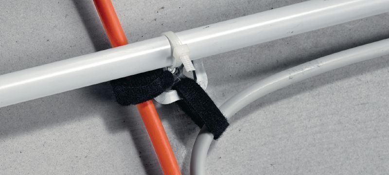 Káblová príchytka X-UCT MX Plastová univerzálna káblová / potrubná príchytka pre použitie s klincami BX a GX Použitie 1