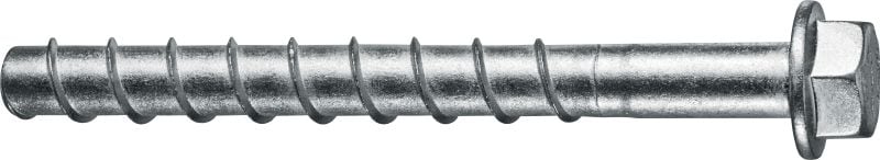 Kotevná skrutka HUS4-H Kotevná skrutka s jedinečným výkonom pre rýchle a úsporné pripevnenie k betónu (uhlíková oceľ, šesťhranná hlava)